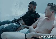 Pierce Paris And Taye Scott's Muscular Bodies Entwine In Interracial Anal Sex With Monster Cocks.