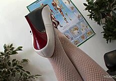 Horny Doctor Has Fun with Nurse in Stockings, Riding and Cumming