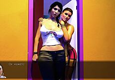 वाह! पूरा गेमप्ले - ऐना की रोमांचक प्यार भरी कहानी पार्ट 27 बड़े स्तनों वाली कार्टून के साथ!