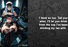 I submit as the prisoner of General Esdeath in this choice-based joi game with degradation and domination