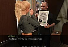 Jessica Oneil Delivers Hard News in Anime Hentai Game Action!