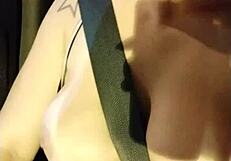 i'm showing off my big peruvian tits in the busy traffic of são paulo. feeling so exposed and horny with my brunette brazilian curves