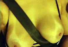 i'm showing off my big peruvian tits in the busy traffic of são paulo. feeling so exposed and horny with my brunette brazilian curves