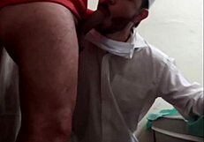 I... I mean, the gay nurse bends over for doggystyle fucking with big ass