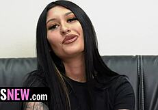 gorgeous vikki valentine impresses on first porn shoot