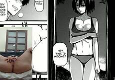 i am watching the premiere of shingeki no kyojin with my latina friend