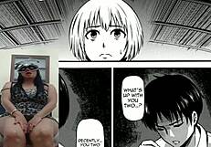 i am watching the premiere of shingeki no kyojin with my latina friend