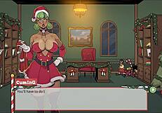 Claus Secret Surprise Xmas Hentai Game Ep 3 Mrs Santa Tease Us With Her Underskirt Anal Plug