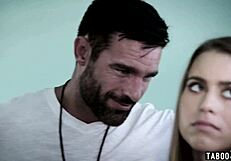 Teen seduces and fucks her old teacher in rough taboo action