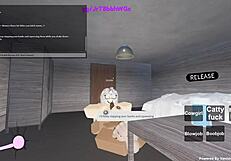 Once, a wild whore rode a monster cock in cowgirl style for Roblox porn.