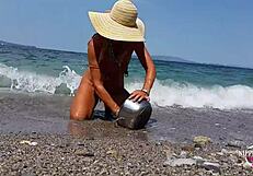 Nippleringlover Hot Nude Beach Multiple Pussy Piercings Extreme Stretched Nipple Piercings