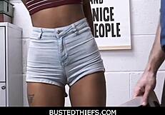 i cuffed that ebony teen isla biza and punish fucked her as the dirty lp officer