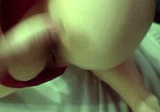 Fucked Hard from Behind with Cum Dripping on Her Ass