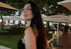 BLOWJOB in RESTAURANT, public OUTDOOR amateurs anime hentai action with intense sucking and licking