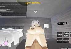 Once, a wild whore rode a monster cock in cowgirl style for Roblox porn.