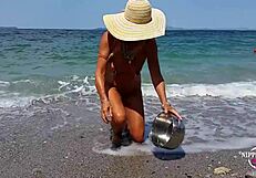 Nippleringlover Hot Nude Beach Multiple Pussy Piercings Extreme Stretched Nipple Piercings