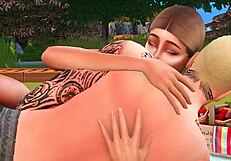 Sunbathing Turns Naughty In This 3D Hentai Preview With Celebrity Lookalike