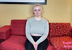 Annie's Pukey Audition Sample Shows Curvy USA Star in Deepthroat Domination. Her Natural Tits Steal the Show!