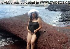 Is My Stepmom Seducing Me on This Public Beach?