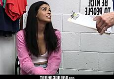 Rebel teen gets punished in office doggystyle with harley haze