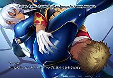 in this hentai scene, kyonyuu gunjin shihai saimin stirs deep emotions with hypnosis and control