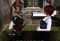 Redhead with small 18+ tits fingers herself in masturbation