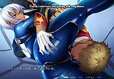 in this hentai scene, kyonyuu gunjin shihai saimin stirs deep emotions with hypnosis and control