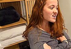Slutty redheaded step daughter drains my balls on her tits. Red Eviee and Danny Dirt