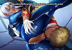 in this hentai scene, kyonyuu gunjin shihai saimin stirs deep emotions with hypnosis and control