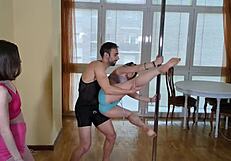 Pole dance class turns into fucking