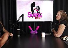 Francis Simas In Sheer Red Lingerie Gets Punched During Swingers Content And Asks For Tinder Matches