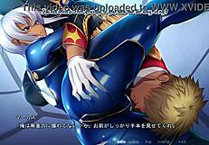 in this hentai scene, kyonyuu gunjin shihai saimin stirs deep emotions with hypnosis and control