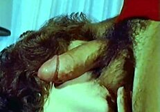 Pornostalgia vintage porn with hairy beaver and dildo toys in lesbian action!