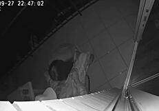 Real cheating wife and friend fuck in hotel on balcony taboo sex