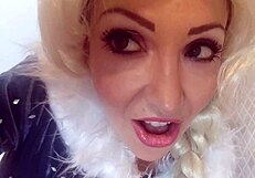 Elsa in cosplay gets bent over for doggystyle fucking