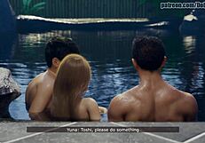 japanese tight pussy cheats on boyfriend at hot spring