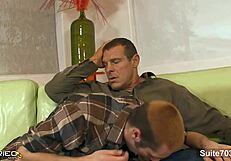 married guy gives blowjob to a gay at wedding