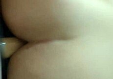 doggy style dildo fucking my wife hard