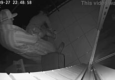 Real cheating wife and friend fuck in hotel on balcony taboo sex