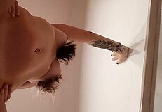 gran cogida en el baño con una gran verga venosa latina milf