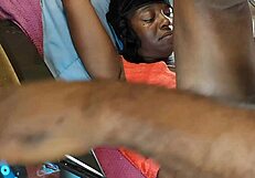 Ebony Milf Rides Cowgirl In The Hood