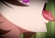 glory hole surprises through stepsister’s wall in hentai