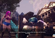 ep5: detailed scene of eating emissary's shaved pussy in breeders of the nephelym anime with group interracial action and squirting