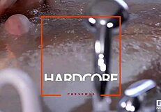 Euro pornstars Mira Cuckold and Anita B unleash intense anal orgy fucking in the hot jacuzzi pool.