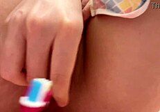 Close Up Wet Juicy Pussy Contractions During Play