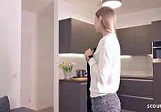 I found this perfect fitness model for rough anal at street pickup casting