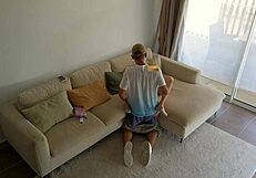 Cheating Husband Bangs Babysitter