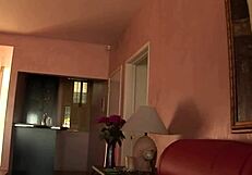 flaming hot brunette with huge tits and ass gets pounded doggy and missionary style