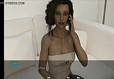 Elizabeth apologizes in 3d anime hentai cartoon scene.