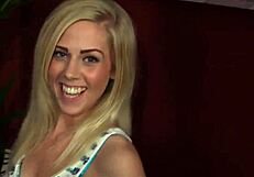 Clothed Blonde Babe Sucks Amateur Rod